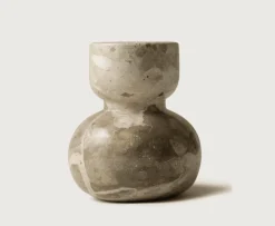 Tinted Asker Stone Ljusstake Beige 10cm