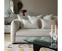 Tinted Cornell Soffa Bouclé Classic Offwhite 225cm