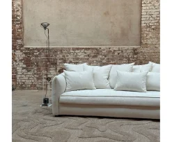 Tinted Cornell Soffa Bouclé Classic Offwhite 225cm