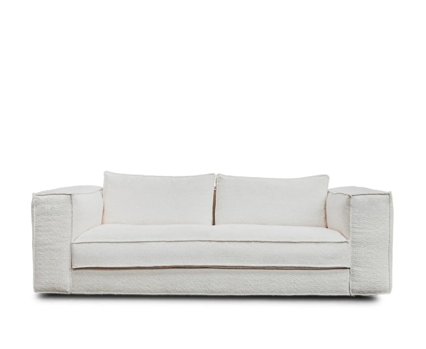 Tinted Klinge Soffa Bouclé Soft Offwhite 243cm