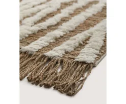 Tinted Wahl Jute/Ullmatta Brown/Offwhite 170x240