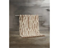 Tinted Wahl Jute/Ullmatta Brown/Offwhite 200x300