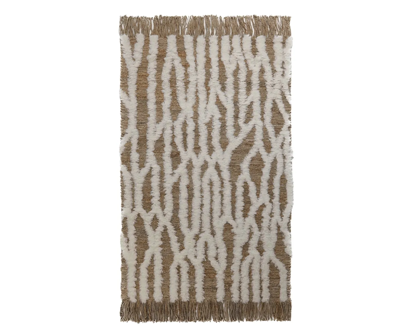Tinted Wahl Jute/Ullmatta Brown/Offwhite 250x350