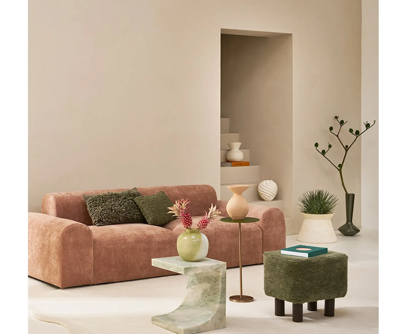 Urban Nature Culture Flow Vas Dusty Coral 26cm