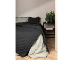 Venture Home Sally Överkast Mörkgrå 150x250