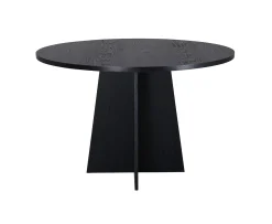 Venture Home Bootcut Matbord Svart Ø110