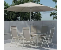 Venture Home Brekki Matgrupp Beige inkl. parasoll