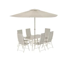 Venture Home Brekki Matgrupp Beige inkl. parasoll