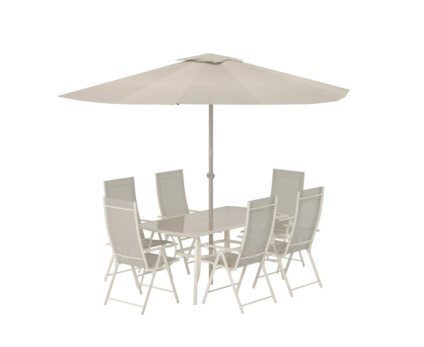 Venture Home Brekki Matgrupp Beige inkl. parasoll