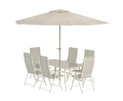 Venture Home Brekki Matgrupp Beige inkl. parasoll