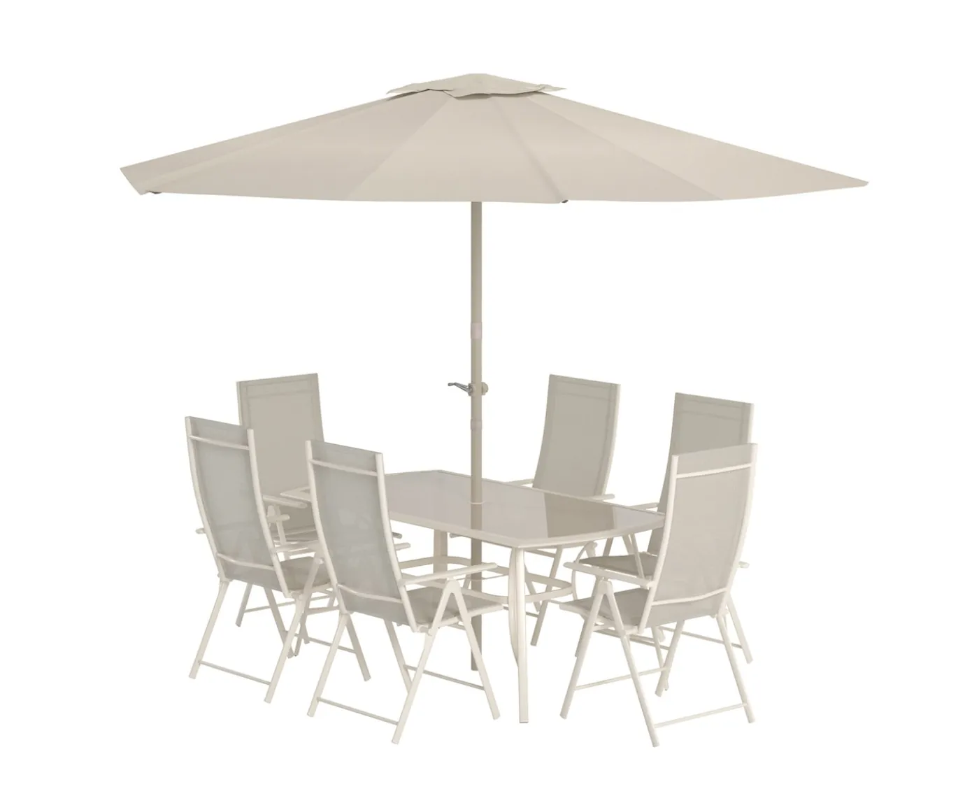Venture Home Brekki Matgrupp Beige inkl. parasoll