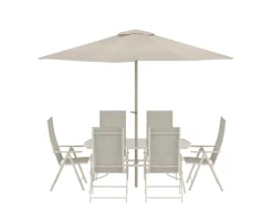 Venture Home Brekki Matgrupp Beige inkl. parasoll