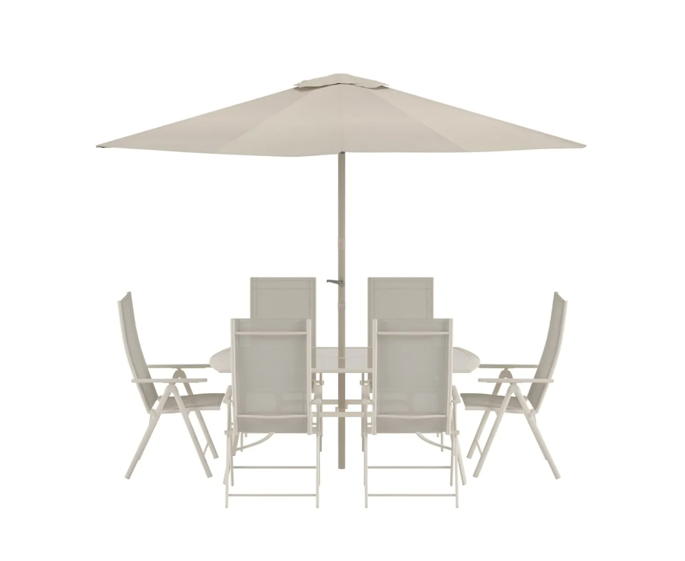 Venture Home Brekki Matgrupp Beige inkl. parasoll