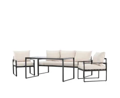 Venture Home Catania Loungeset Black/Beige