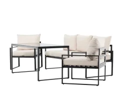 Venture Home Catania Loungeset Black/Beige