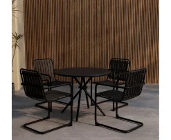 Venture Home Chios Matgrupp Black