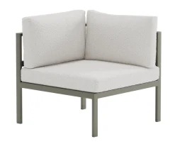Venture Home Copacabana Hörnmodul Brown/White Bouclé
