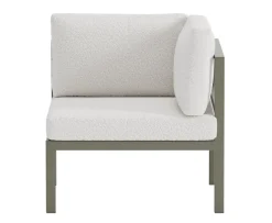 Venture Home Copacabana Hörnmodul Brown/White Bouclé