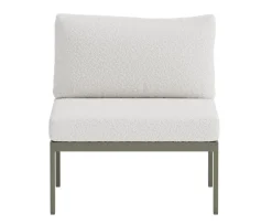 Venture Home Copacabana Mittmodul Brown/White Bouclé