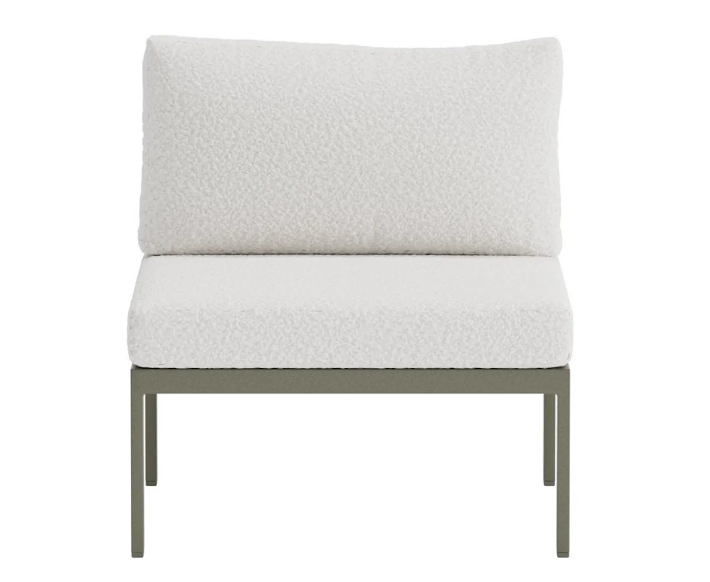 Venture Home Copacabana Mittmodul Brown/White Bouclé