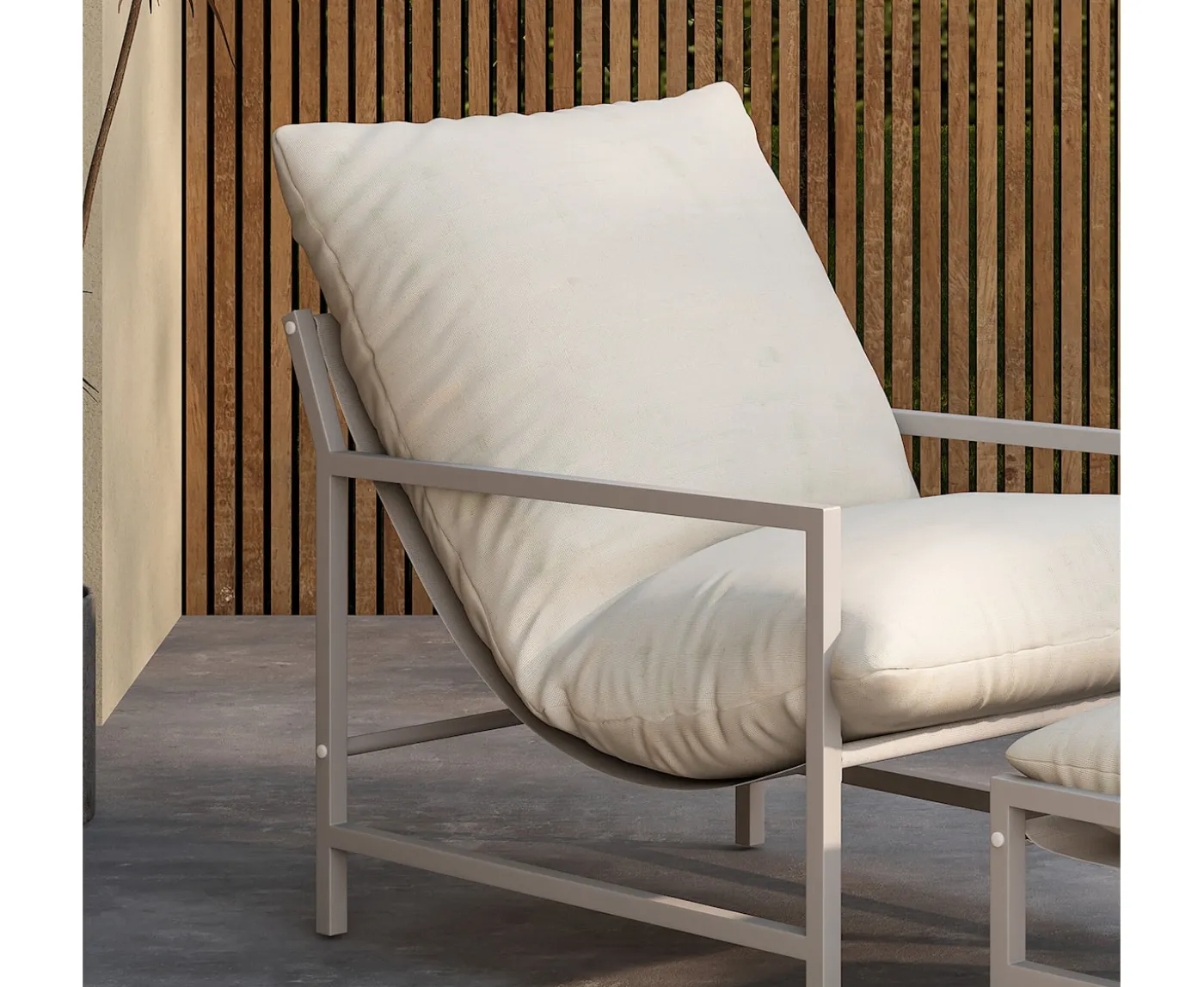 Venture Home Corso Loungestol inkl Fotpall Beige