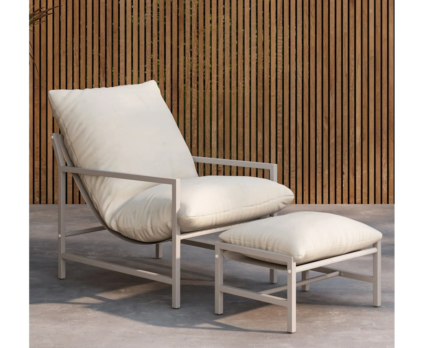 Venture Home Corso Loungestol inkl Fotpall Beige
