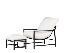 Venture Home Corso Loungestol inkl Fotpall Black/Beige
