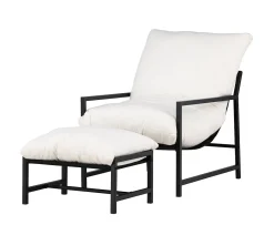 Venture Home Corso Loungestol inkl Fotpall Black/Beige