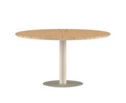 Venture Home Croft Matbord Beige/Teak Ø120