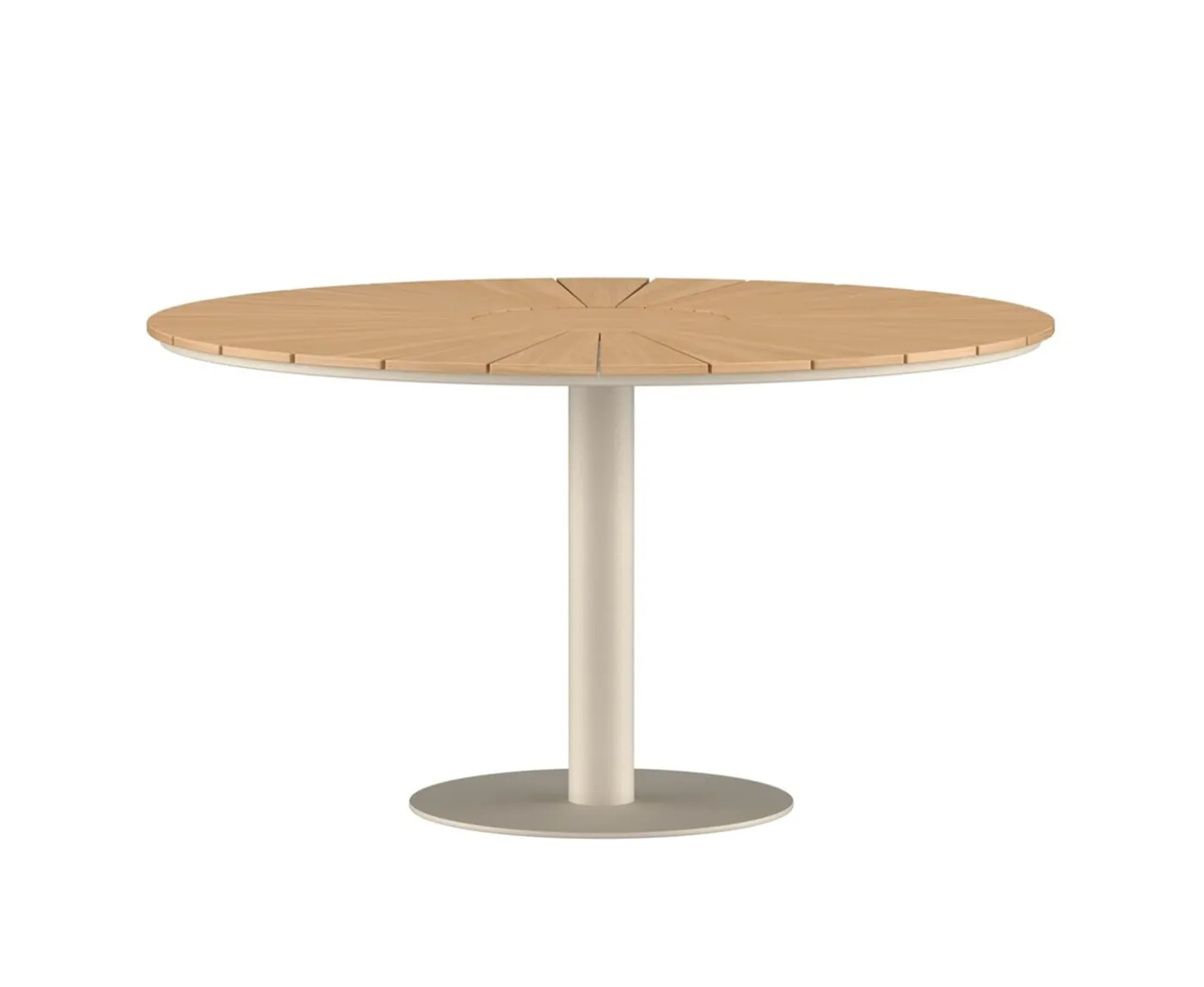 Venture Home Croft Matbord Beige/Teak Ø120