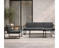 Venture Home Dakar Loungegrupp inkl Bord Grey/Black