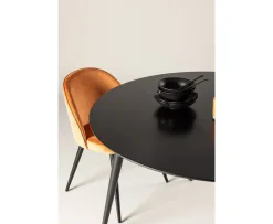Venture Home Dipp Matbord Svart Ø115