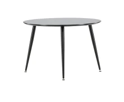 Venture Home Dipp Matbord Svart Ø115