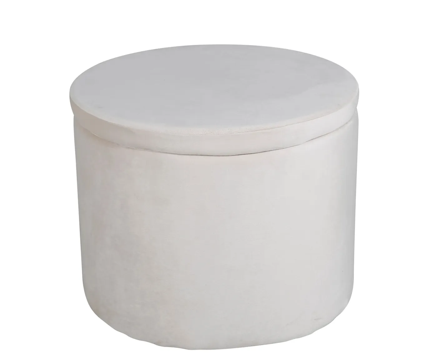 Venture Home Dunken Sittpuff Förvaring Sammet Beige