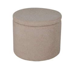 Venture Home Dunken Sittpuff Förvaring Teddy Beige