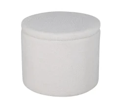 Venture Home Dunken Sittpuff Förvaring Teddy Offwhite