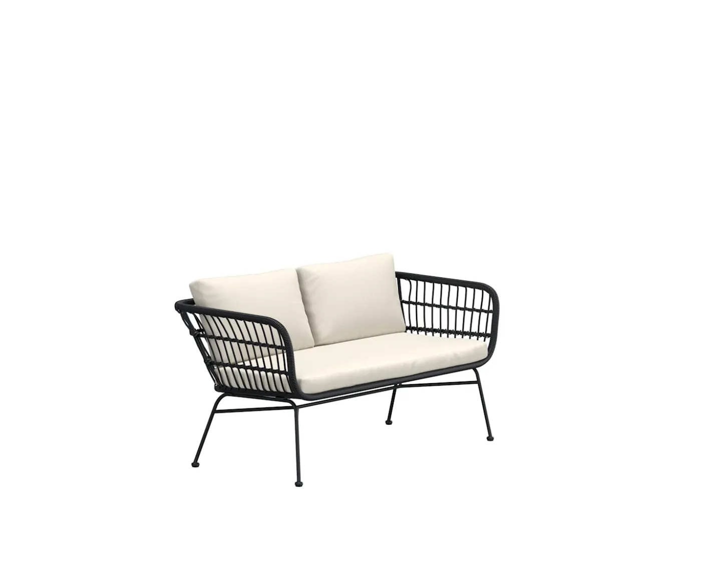 Venture Home Isola Loungesoffa Black Rattan