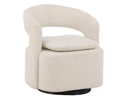 Venture Home Laurel Fåtölj Vit Boucle