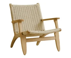 Venture Home Lazy Karmstol Whitewash/Beige