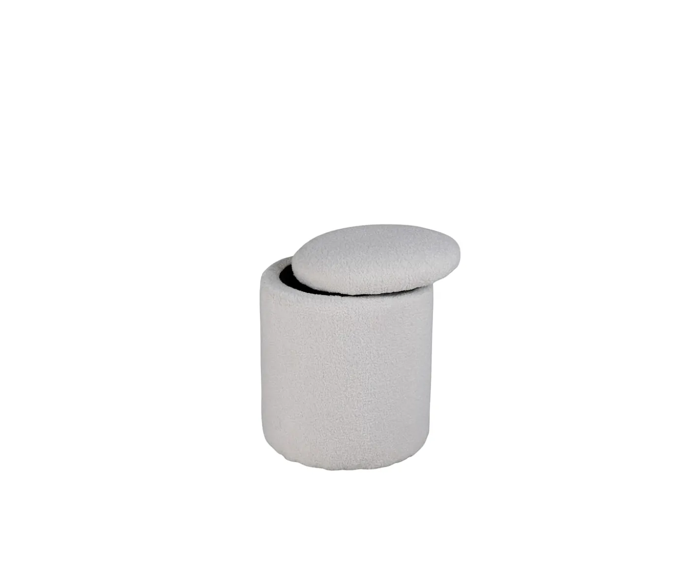 Venture Home Limpen Sittpuff Förvaring Teddy Offwhite