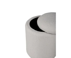 Venture Home Limpen Sittpuff Förvaring Teddy Offwhite