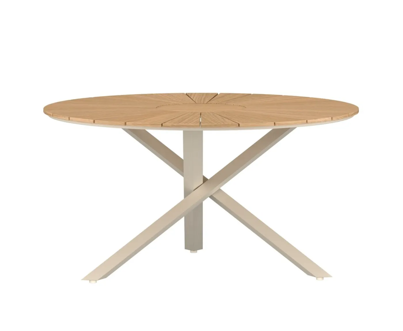 Venture Home Mexico Matbord Beige/Teak Ø140
