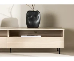 Venture Home Navarra TV-Bänk Matte Black/Whitewash 180cm