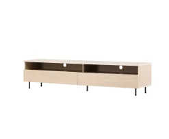 Venture Home Navarra TV-Bänk Matte Black/Whitewash 180cm
