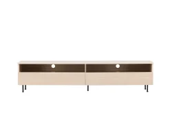 Venture Home Navarra TV-Bänk Matte Black/Whitewash 180cm