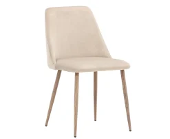 Venture Home Night Matstol Sammet Beige
