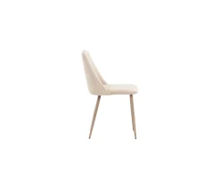 Venture Home Night Matstol Sammet Beige