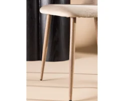 Venture Home Night Matstol Sammet Beige