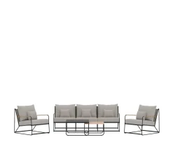 Venture Home Palazzo Loungeset Black/Beige Bouclé
