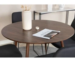 Venture Home Plaza Matbord Valnöt Ø100